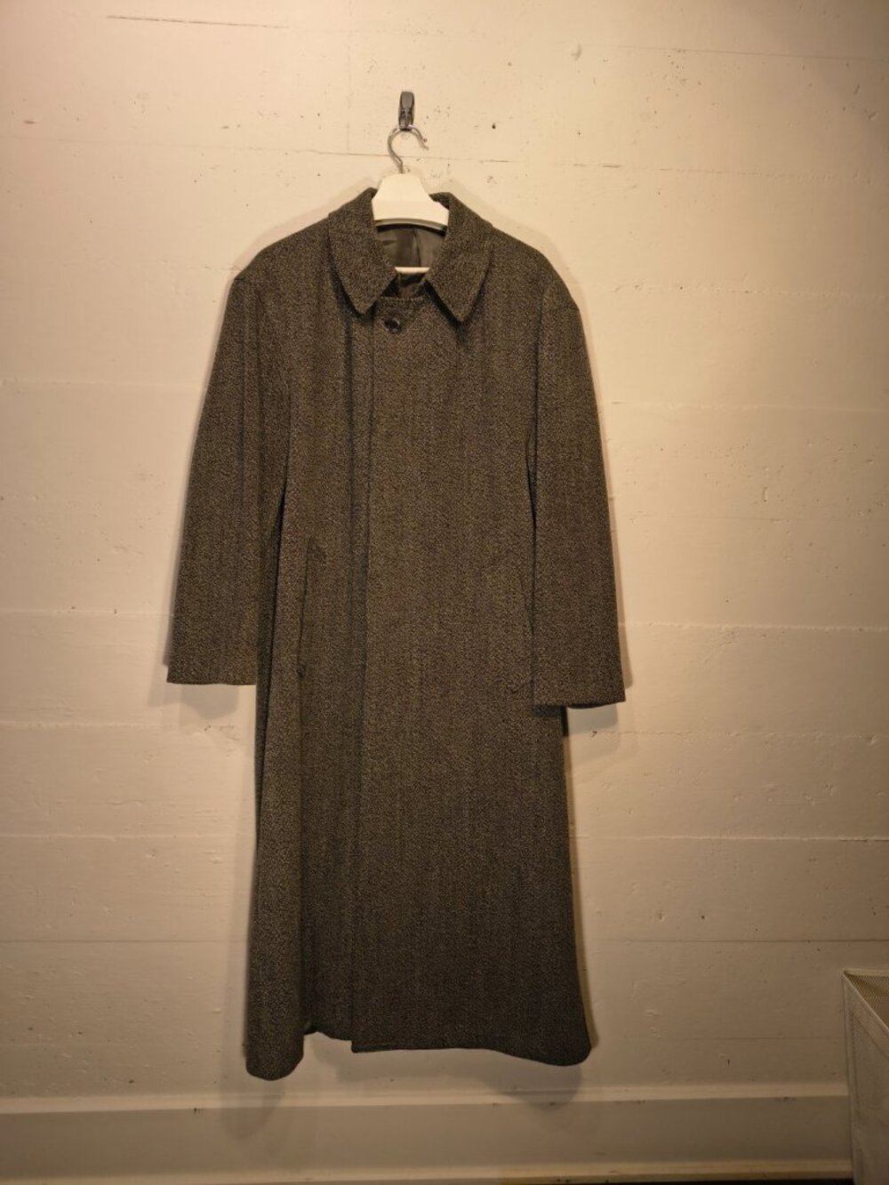 Vintage Ogilvy Monsieur Conte Orsini Pure Virgin Wool Overcoat Gray M